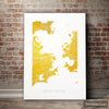 Rio De Janeiro Map: City Street Map of Rio, Brazil - Colour Series Art Print