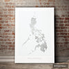 Philippines Map: Country Map of the Philippines - Colour Series Art Print