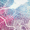 Geneva Map: City Street Map of Geneva, Switzerland - Nature Series Art Print
