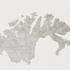 Norway Map: Country Map of Norway - Colour Series Art Print