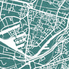 Manchester Map: City Street Map of Manchester England - Colour Series Art Print