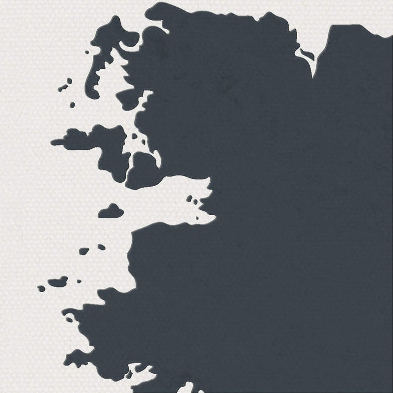 Republic of Ireland Map: Country Map of Republic of Ireland - Colour Series Art Print