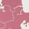 Denmark Map: Country Map of Denmark - Colour Series Art Print