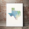 Texas Map: State Map of Texas - Nature Series Art Print