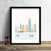 Hong Kong Skyline: Cityscape Art Print, Home