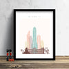 Bangkok Skyline: Cityscape Art Print, Home