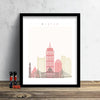 Boston Skyline: Cityscape Art Print, Home  - Summer Theme