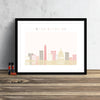 Washington Skyline: Cityscape Art Print, Home