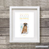 BOXER Dog: Trait Print - Breed Personality  - Gift Pet Lovers Art Print