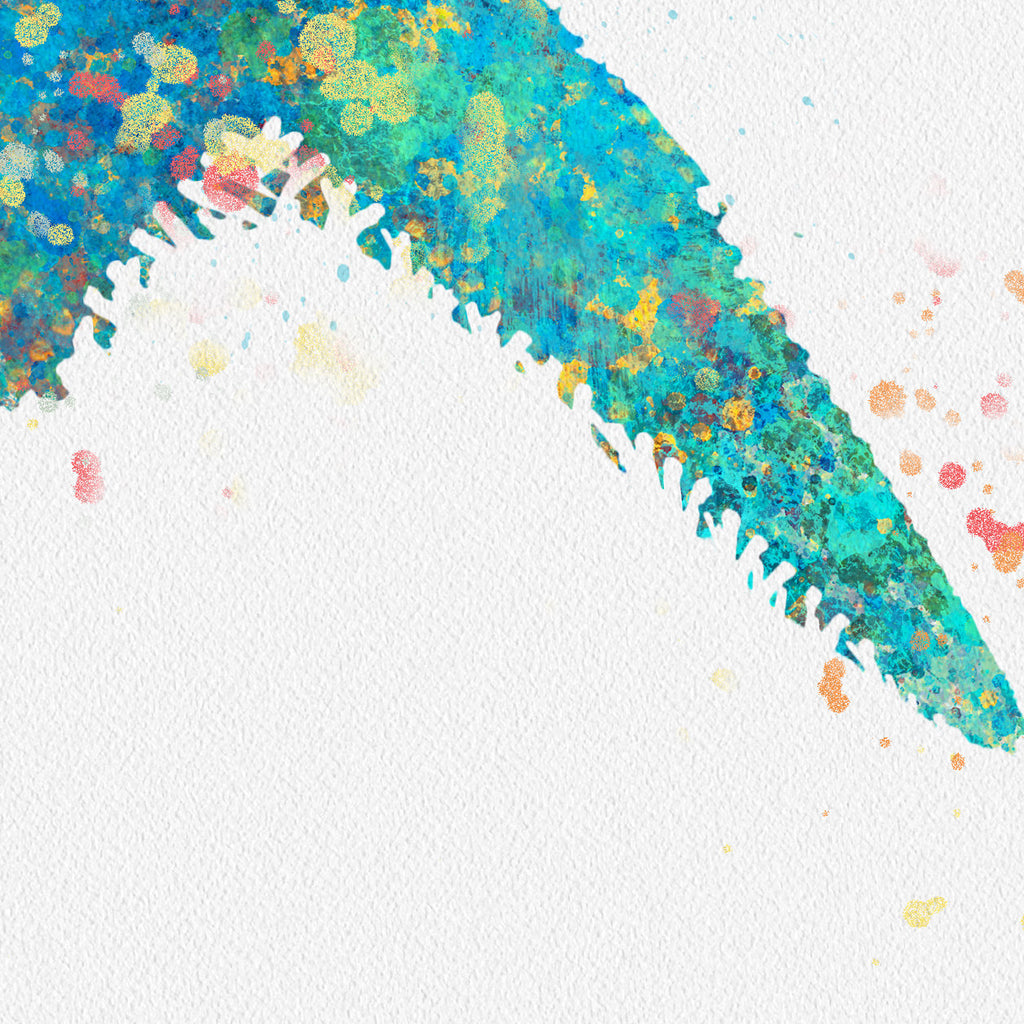 Starfish Sea Animal, Naughtical: Watercolour Print For Nursery, Home Decor - Splash Art Series