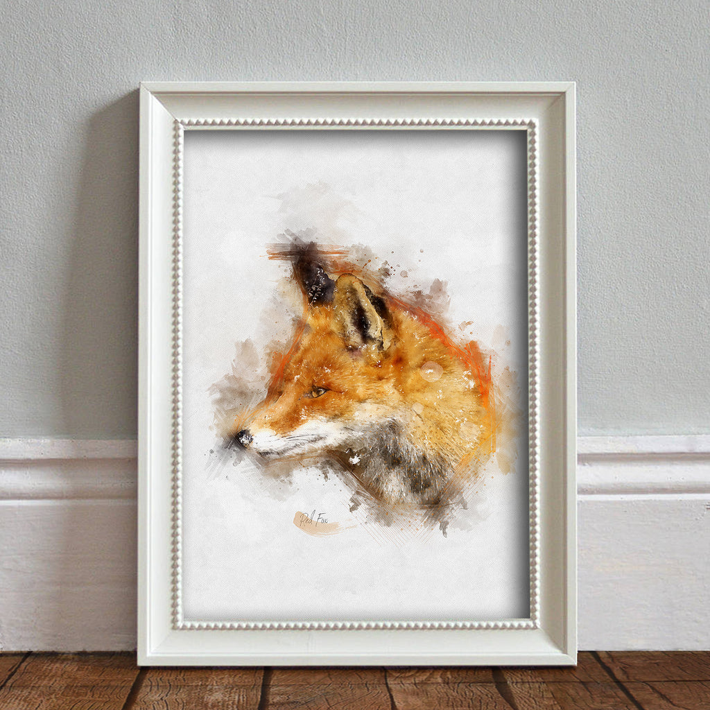 Red Fox: Watercolour Illustration Wildlife Art Print