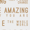 Bruno Mars Just The Way You Are Inspired Lyrics Typography Print