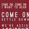 Counting Crows Accidentally In Love Inspired Lyrics Typography Print
