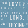 James Blunt Bonfire Heart Inspired Lyrics Typography Print