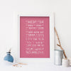 Sam Cooke That's Where It's At Inspired Lyrics Typography Print
