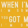 Maroon 5 Sugar Inspired Lyrics Typography Print