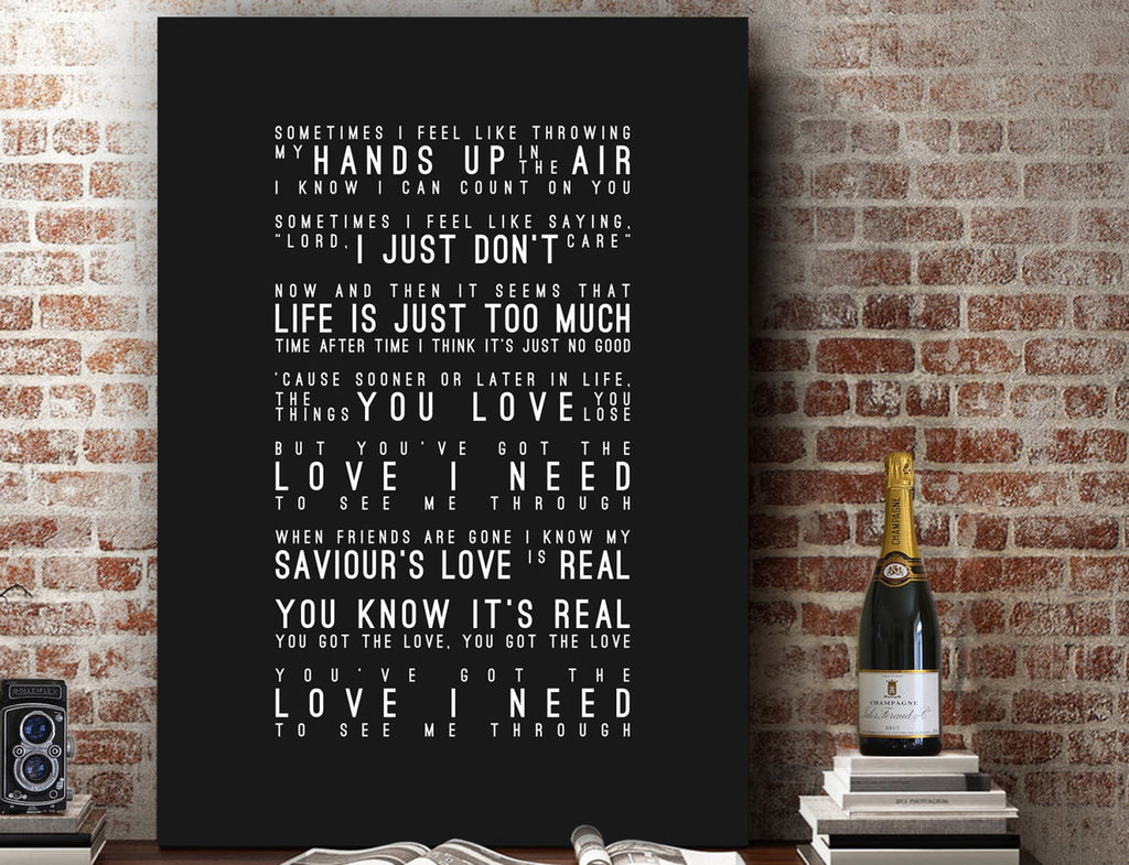 Florence & The Machine You've Got The Love Inspired Lyrics Typography Print