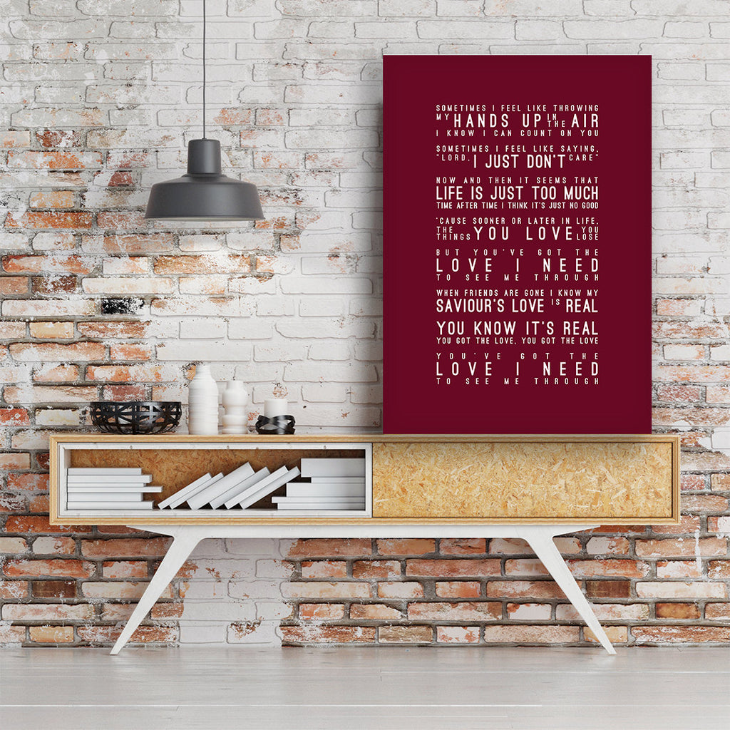 Florence & The Machine You've Got The Love Inspired Lyrics Typography Print