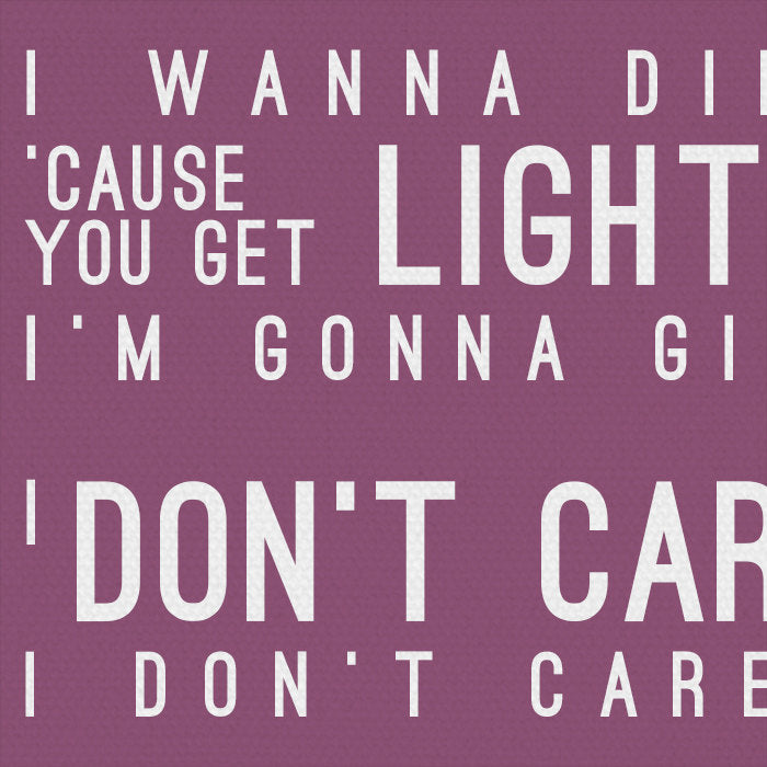 Coldplay A Sky Full Of Stars Inspired Lyrics Typography Print